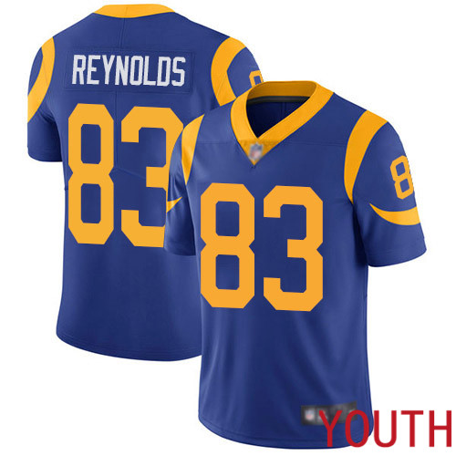 Los Angeles Rams Limited Royal Blue Youth Josh Reynolds Alternate Jersey NFL Football #83 Vapor Untouchable->youth nfl jersey->Youth Jersey